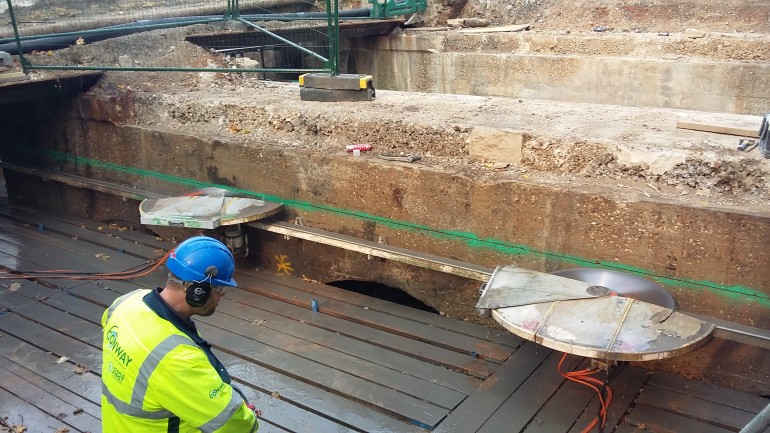 You are currently viewing Track Sawing – Ashcombe Road Bridge, Wimbledon, London